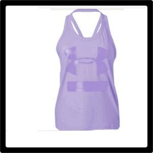 ❤️❤️Under Armour Logo Print Racer Back Tank Top Med